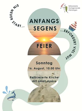 Flyer Anfangs-Segensfeier Flyer Anfangs-Segensfeier